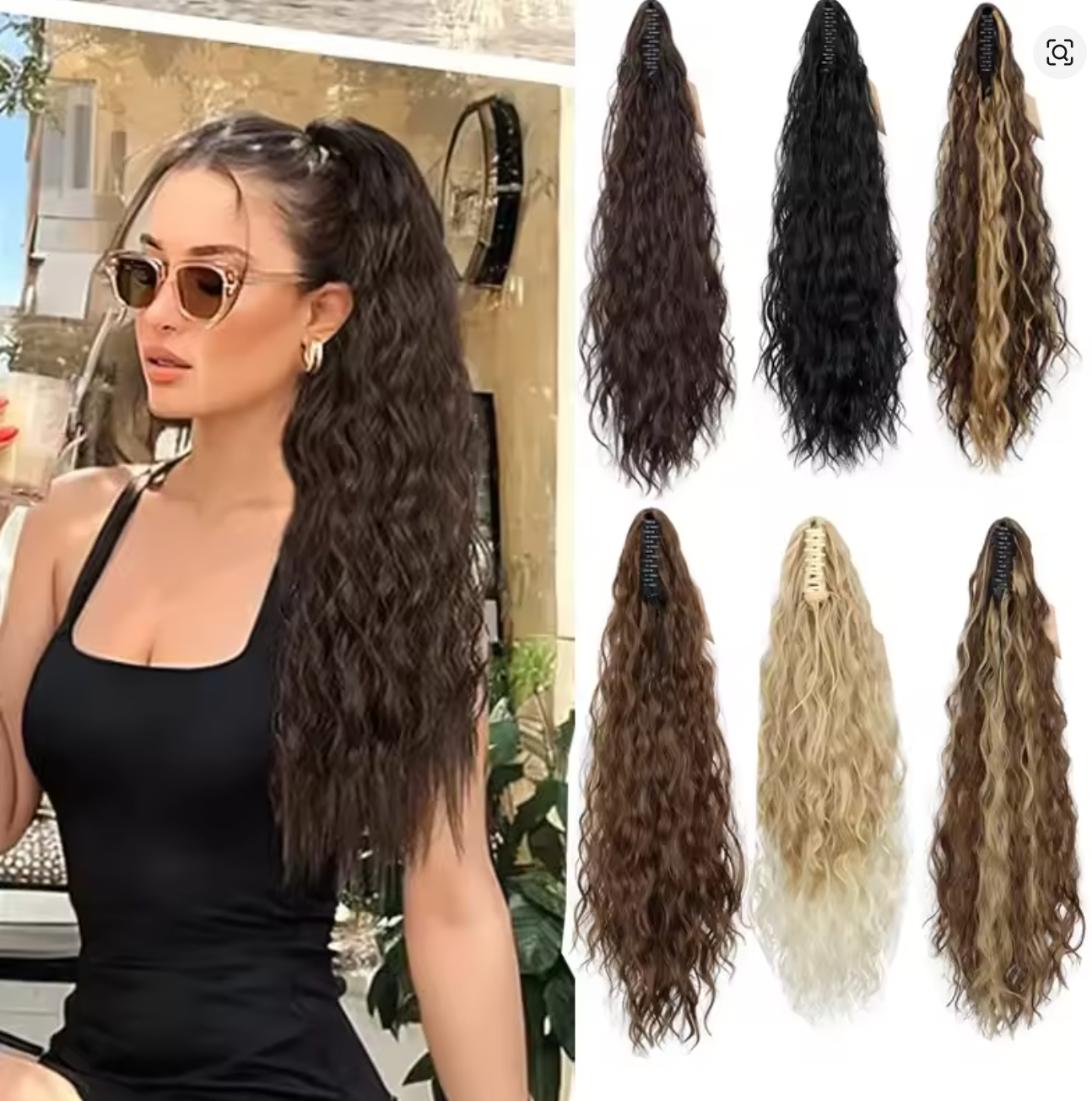 Transform thin or short hair into a voluminous, flowing ponytail instantly