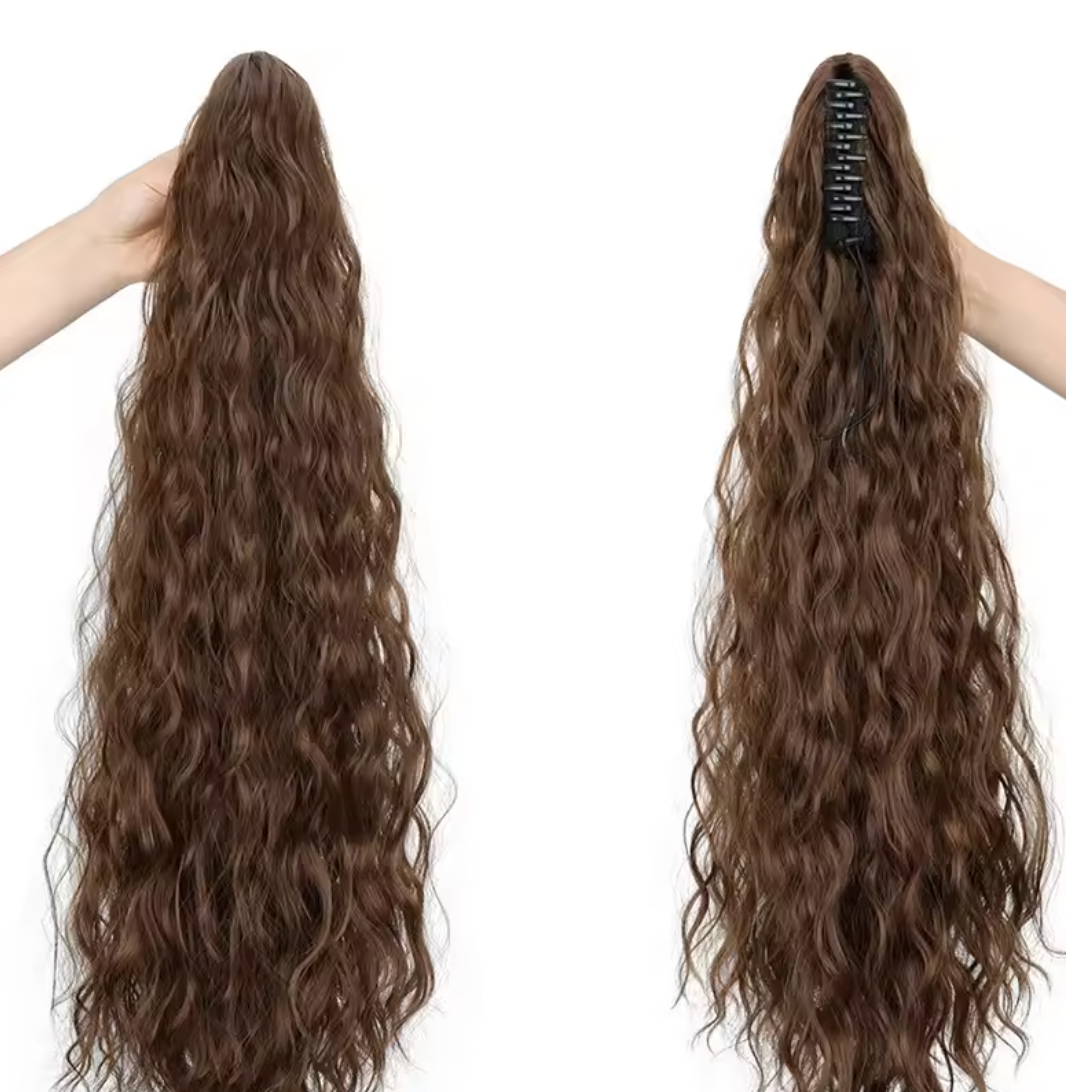 Transform thin or short hair into a voluminous, flowing ponytail instantly